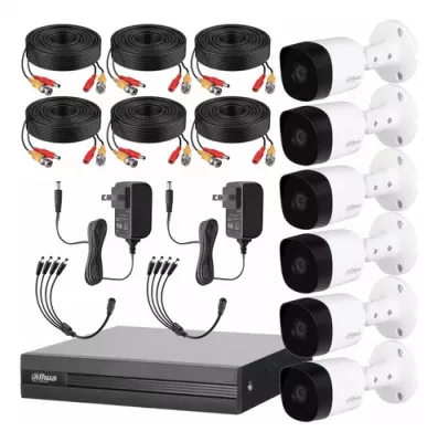 Kit Dahua 6 Camaras + Disco 500Gb