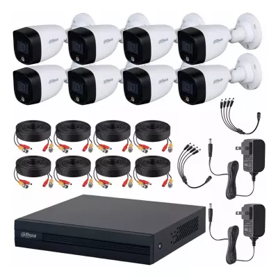 Kit Dahua 8 Camaras + Disco 1TB